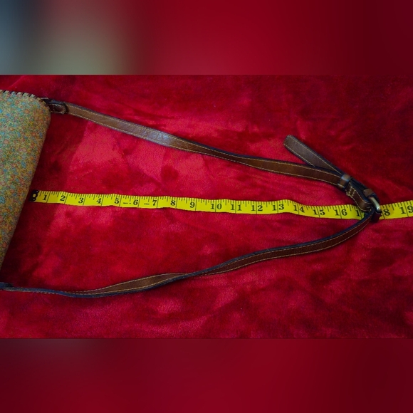 Patricia Nash Tan Floral Leather Crossbody Bag - Picture 8 of 15